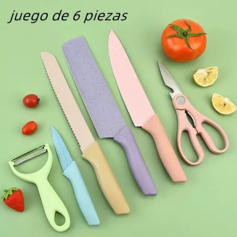 Juego De Cuchillos Profesionales 6 Piezas
